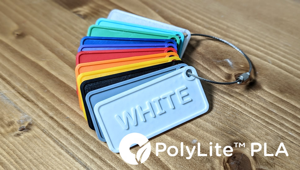 PolyLite PLA製カラー見本