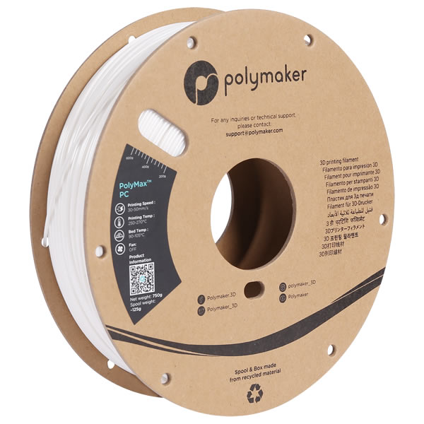 PolyMax PC フィラメント | Polymaker社製3Dプリンターフィラメント