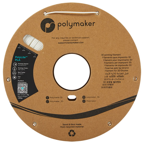PolyLite PLA フィラメント | Polymaker社製3Dプリンターフィラメント 