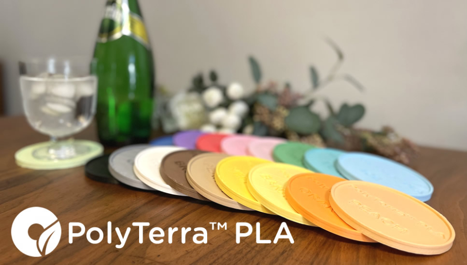 PolyTerra PLA製コースター兼カラー見本