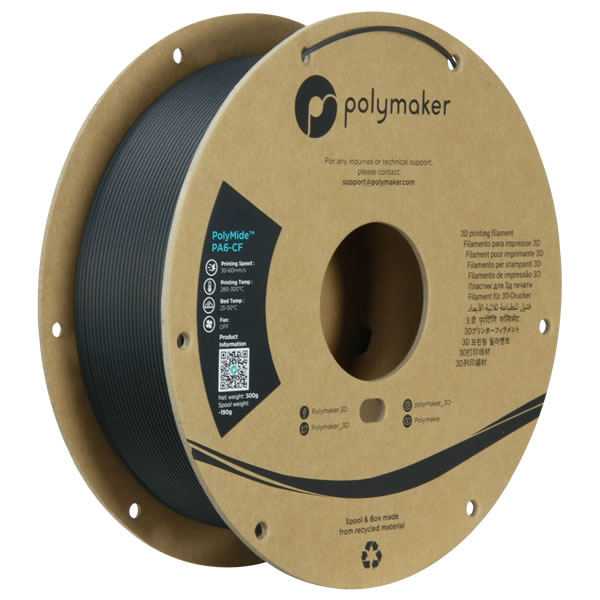 ポリメーカ(Polymaker) 3Dプリンター用 炭素繊維強化ナイロンフィラメント PolyMide PA6-CF (1.75mm 