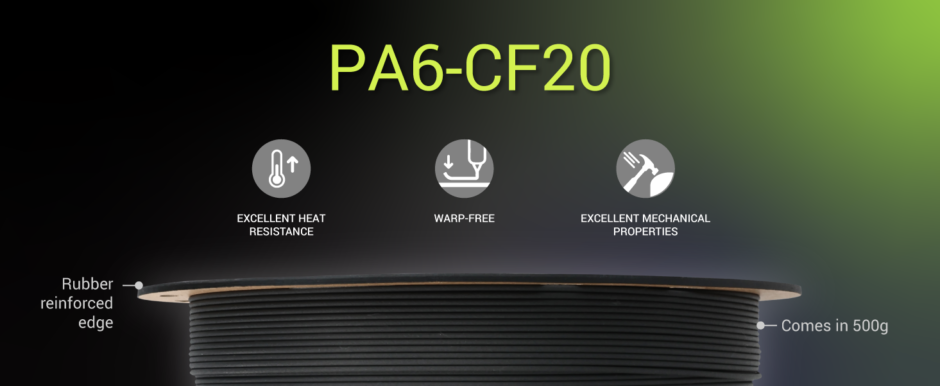 Fiberon™ PA6-CF20フィラメント