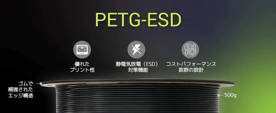 Fiberon™ PETG-ESD フィラメント