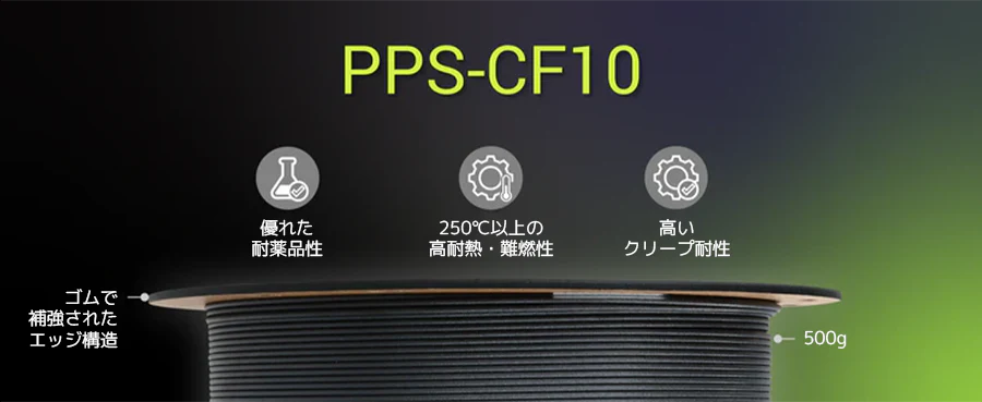 Fiberon™ PPS-CF10 フィラメント