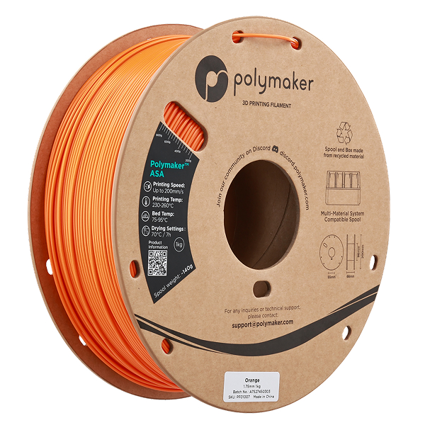 Polymaker ASA フィラメント | Polymaker社製3Dプリンターフィラメント