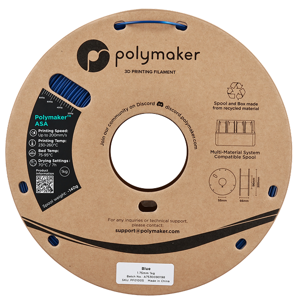 Polymaker ASA フィラメント | Polymaker社製3Dプリンターフィラメント